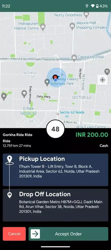 Ảnh chụp màn hình của Gorkha Partner
