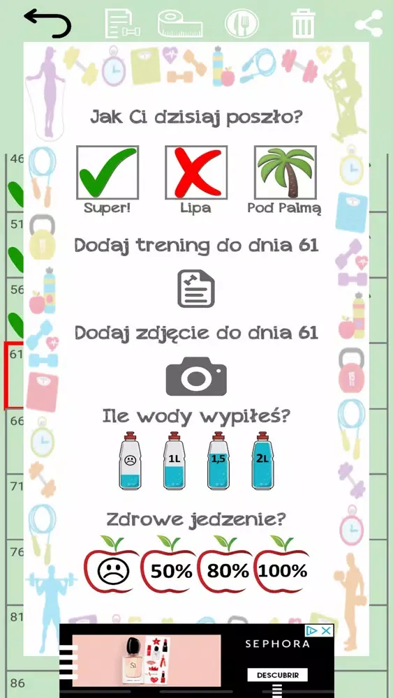 Tangkapan layar Moje Wyzwania