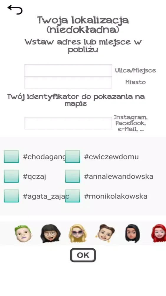 Tangkapan layar Moje Wyzwania