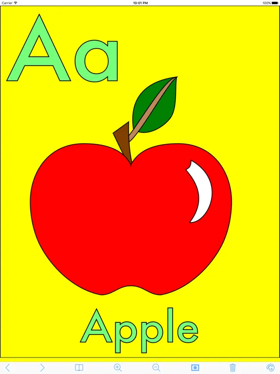 My Alphabet Coloring Book iPad  스크린샷