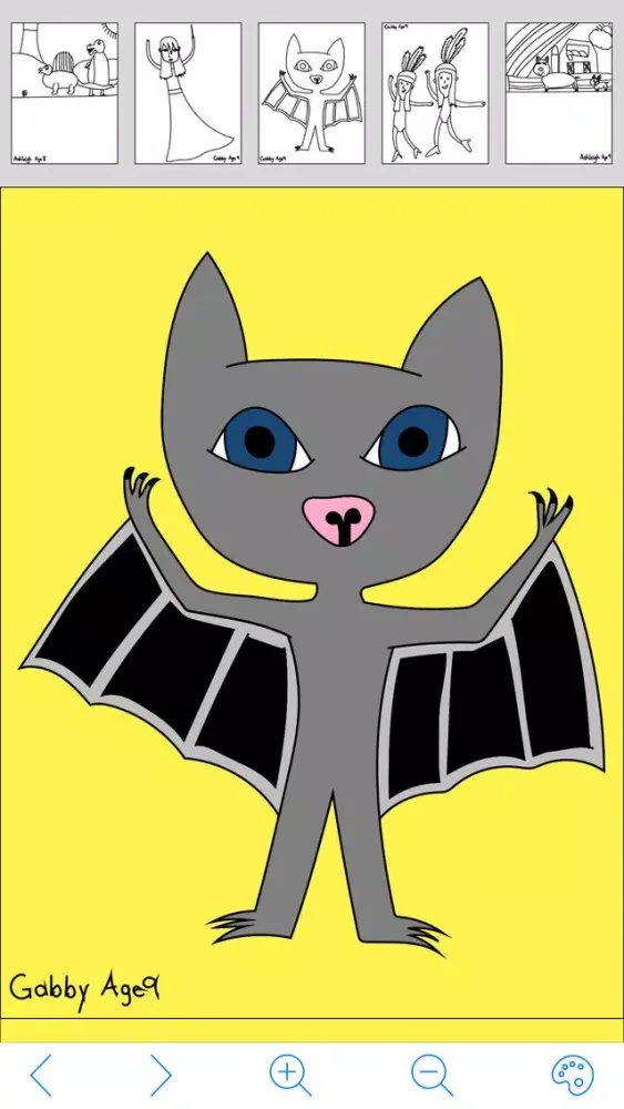 Tangkapan layar My Kids Coloring Book Plus