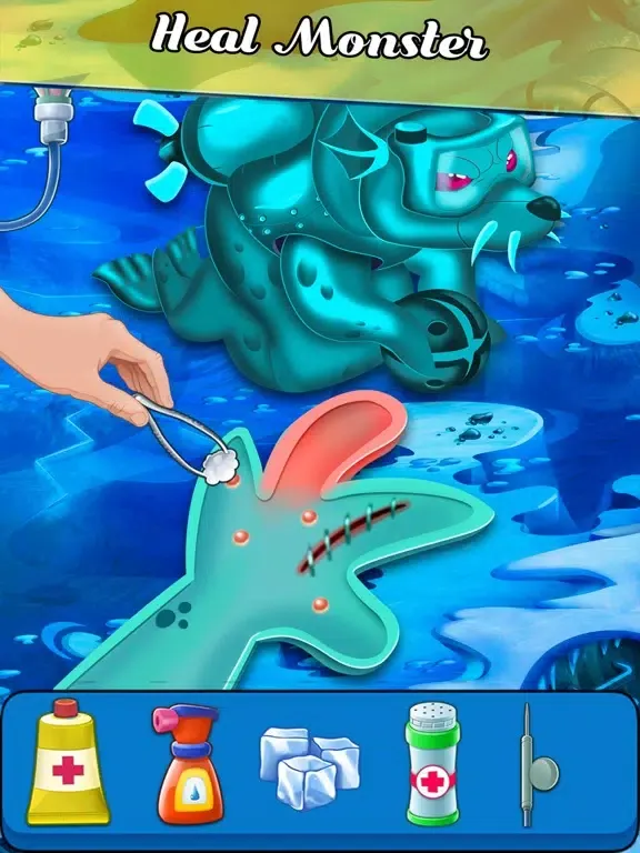 Monster Hospital Hands Doctor iPad  Screenshots
