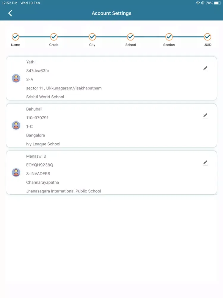 ClassKlap Parent App iPad  স্ক্রিনশট