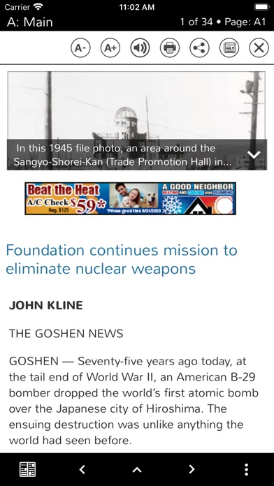 Captures d'écran de Goshen News