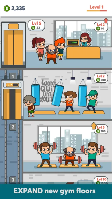 Ảnh chụp màn hình của idle Gym
