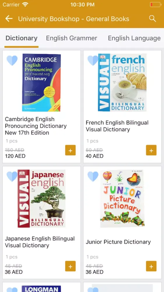 Capturas de tela do University Bookshop