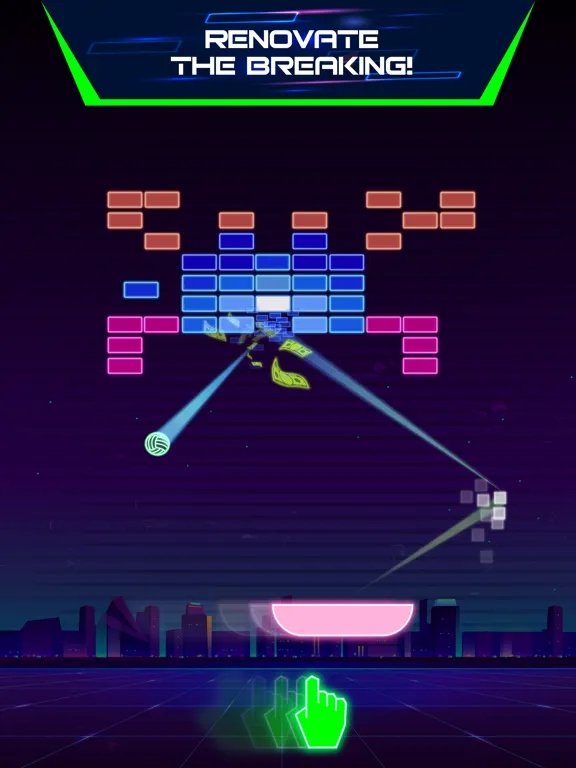 صور Neon brick breaker iPad 
