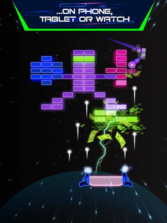 صور Neon brick breaker iPad 