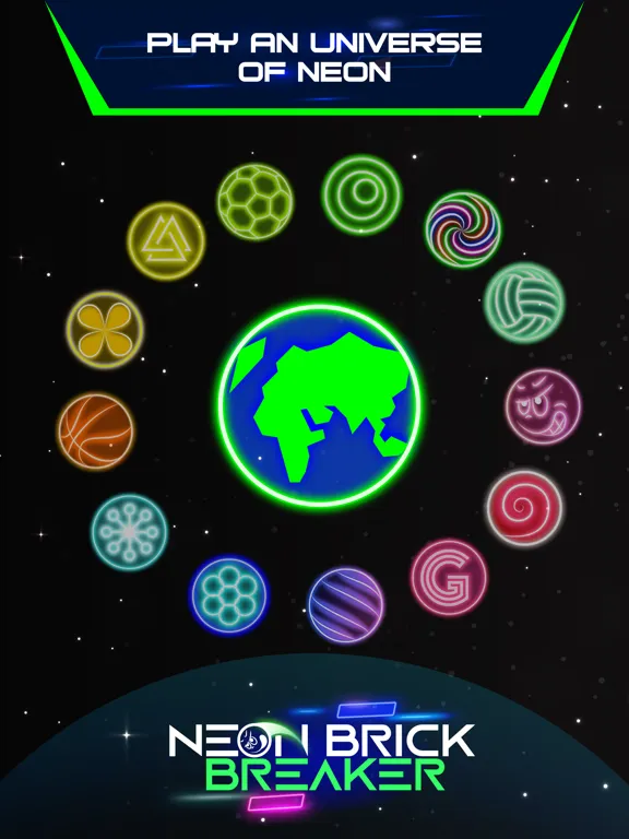 صور Neon brick breaker iPad 