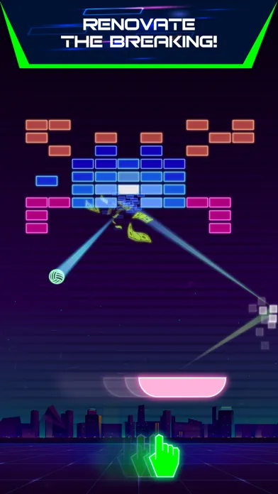 صور Neon brick breaker