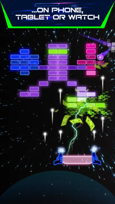 صور Neon brick breaker