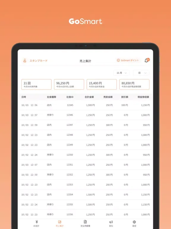 Ảnh chụp màn hình của GoSmart Shop iPad 