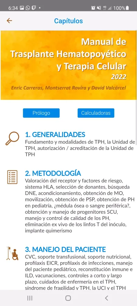 Trasplante Hematopoyético 2022 Screenshots