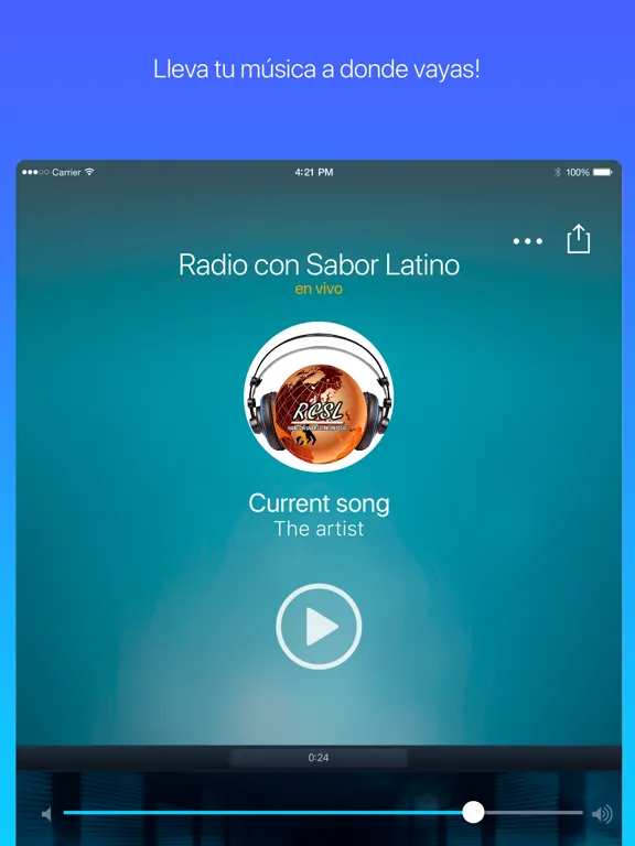 Radio con Sabor Latino iPad  Ekran Görüntüleri