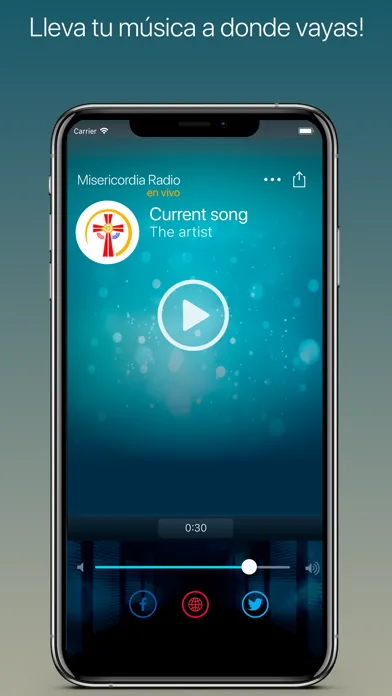 Tangkapan layar Misericordia Radio