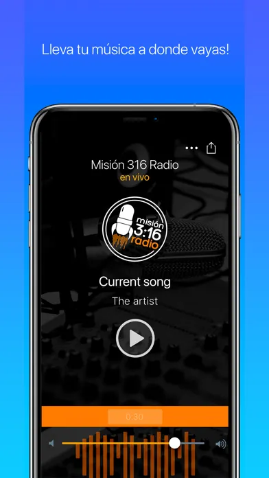 Ảnh chụp màn hình của Misión 316 Radio