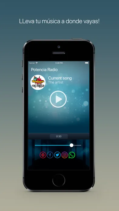 Captures d'écran de Potencia Radio