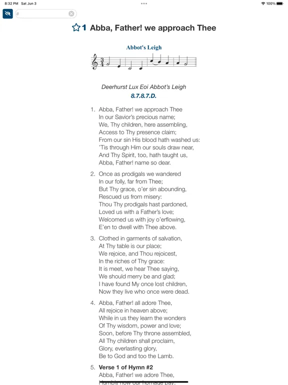 Favorite Hymns/Hymnals Premium iPad  Screenshots
