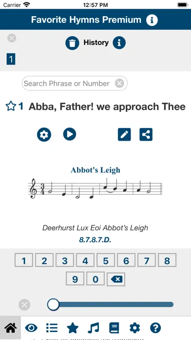 Favorite Hymns/Hymnals Premium Screenshots