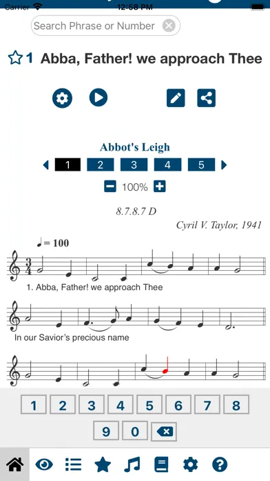 Favorite Hymns/Hymnals Premium Screenshots