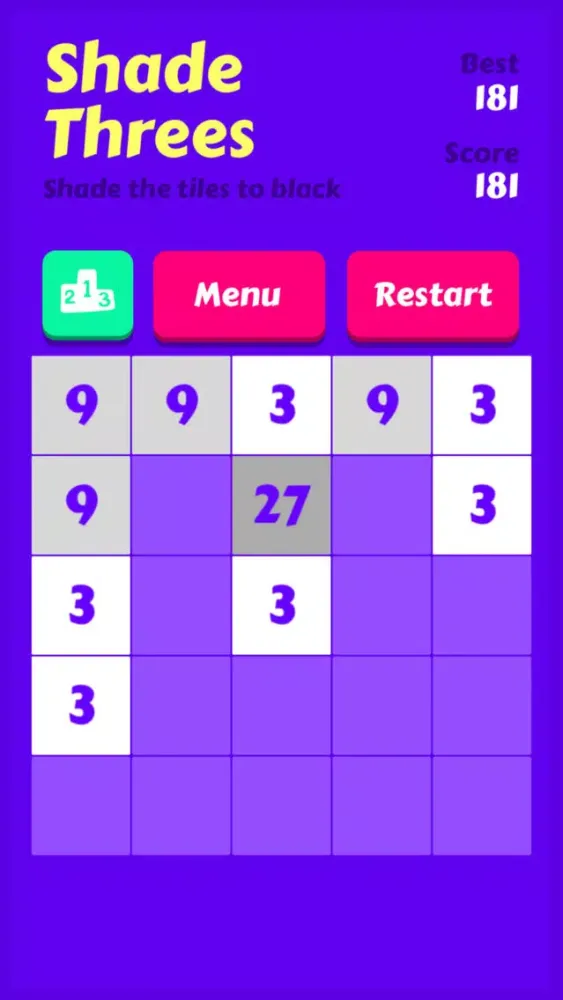 Shade Threes 스크린샷