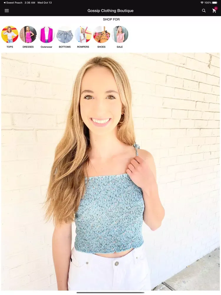 Capturas de pantalla de Gossip Clothing Boutique iPad 