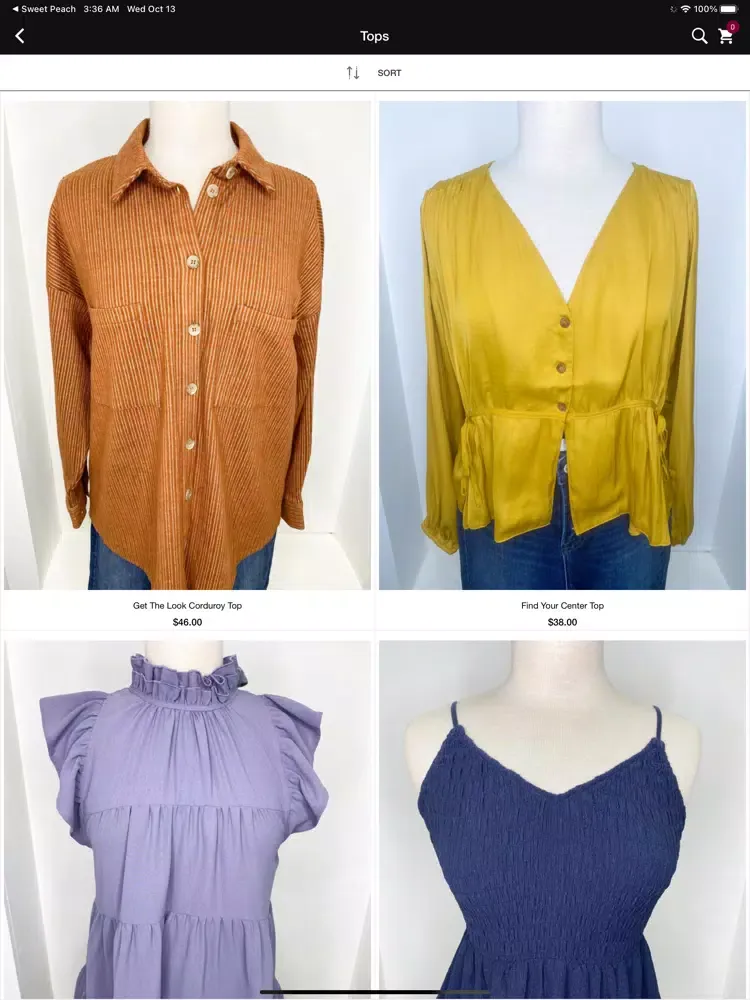 Capturas de pantalla de Gossip Clothing Boutique iPad 