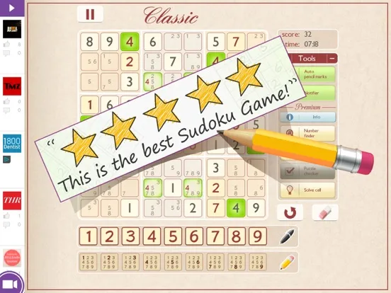 Zrzuty ekranu Sudoku Deluxe® Social iPad 
