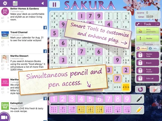 Zrzuty ekranu Sudoku Deluxe® Social iPad 