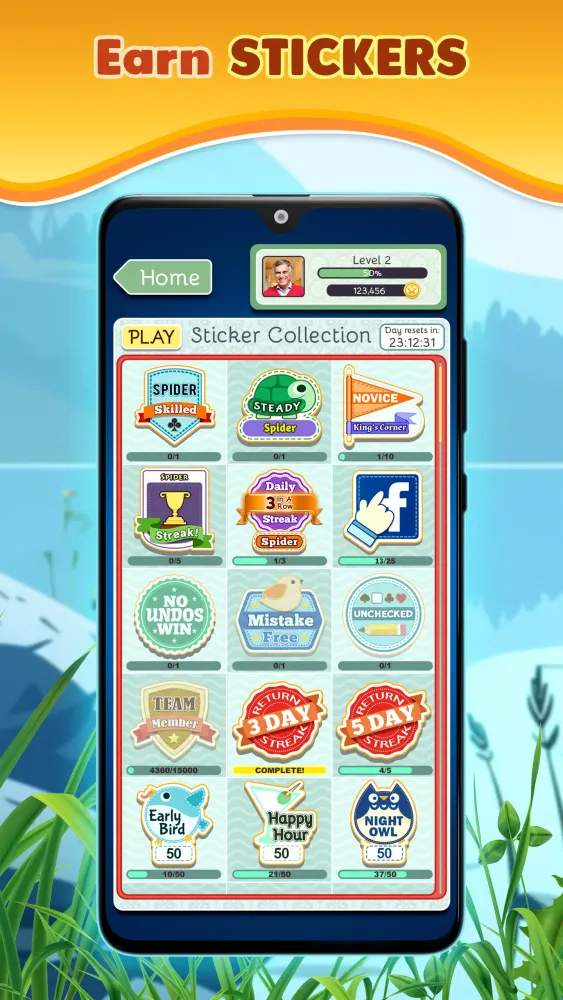 Capturas de tela do Solitaire Deluxe® 2