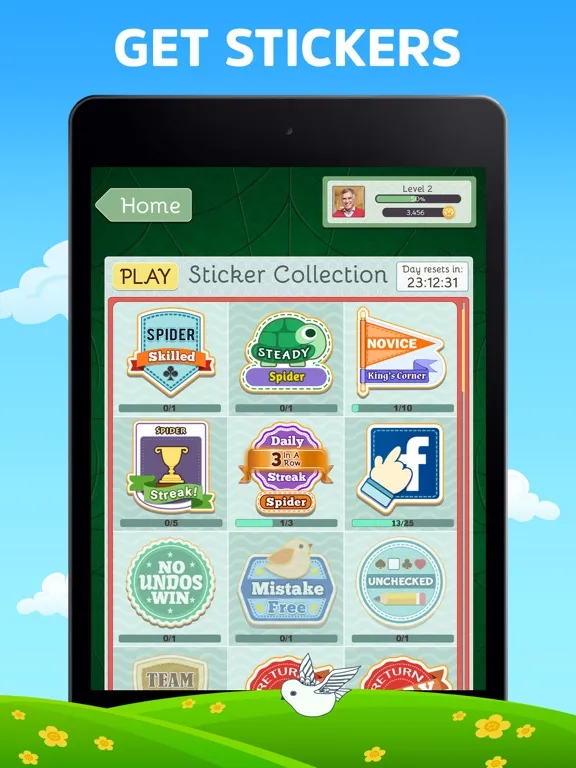 Tangkapan layar Spider Solitaire Deluxe® 2 iPad 