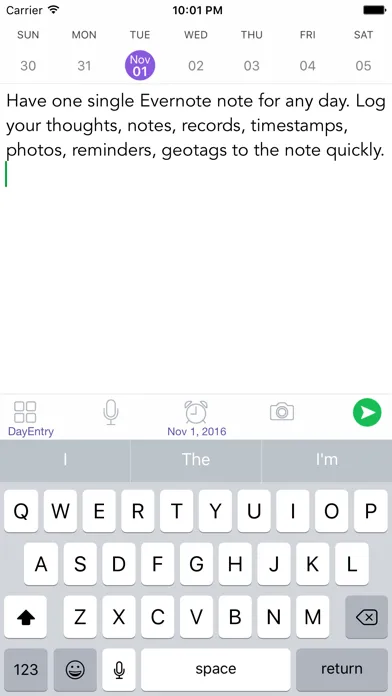 Zrzuty ekranu DayEntry - quick diary, journal for Evernote