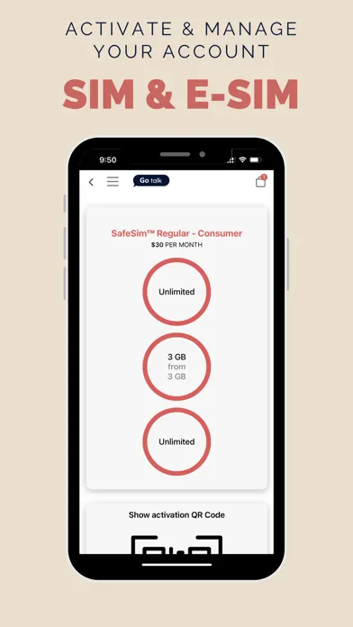 ภาพหน้าจอของ Go Talk Wireless