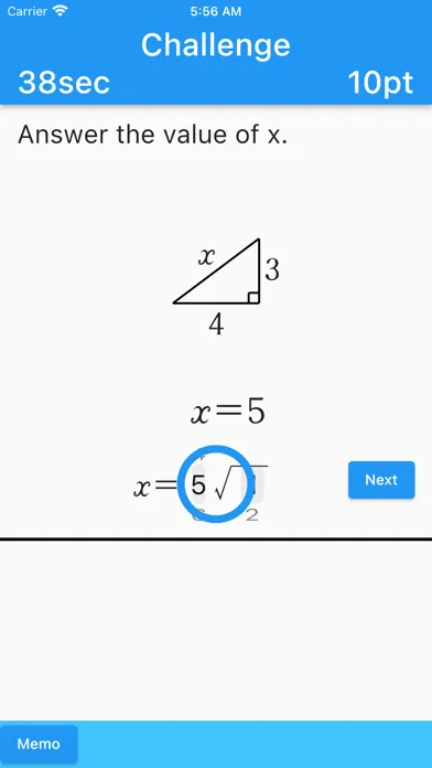 Trigonometry(Math Drills) Ekran Görüntüleri