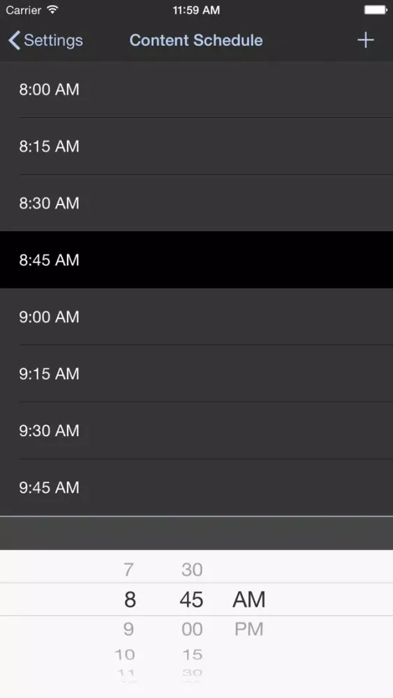Screenshot di CCD APP