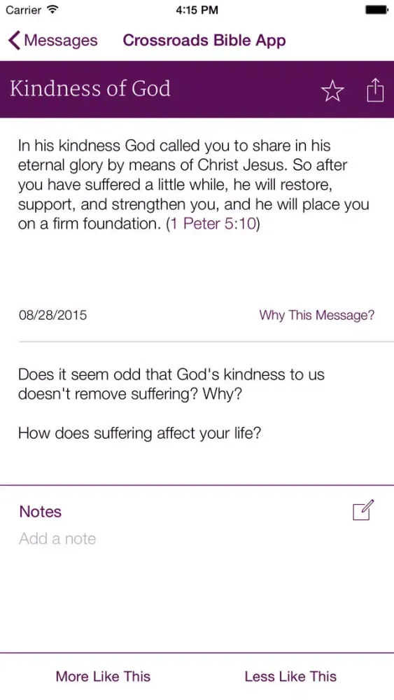 Screenshot di Crossroads Bible App