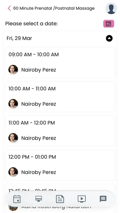 Prenatal Fitness Studio Screenshots
