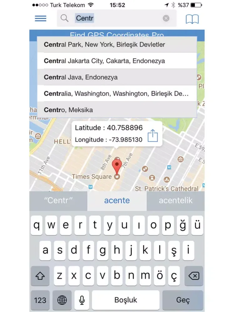 Ulu GPS Pro iPad  Ekran Görüntüleri