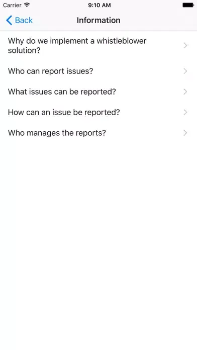 ภาพหน้าจอของ Compliance App