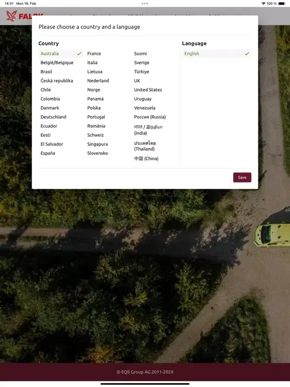 Falck One Compliance iPad  Screenshots