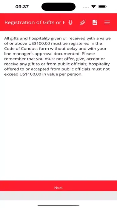 Falck One Compliance Screenshots