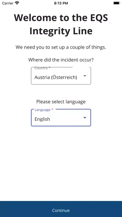 Grundfos Whistleblower System Screenshots