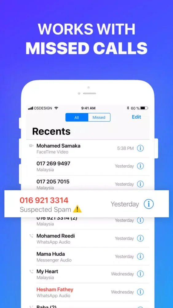 Capturas de tela do SpamKiller: Block Spam Calls
