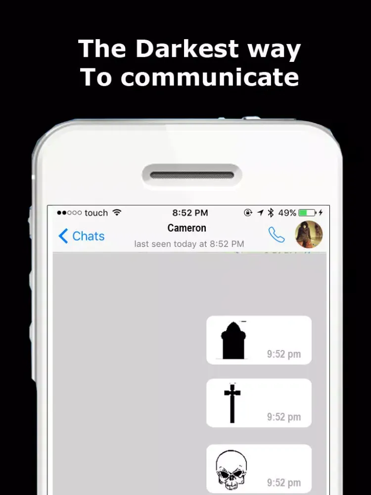 Captures d'écran de Gothic Emojis & Keyboard - Goth Emoticons and more illuminati Edition iPad 