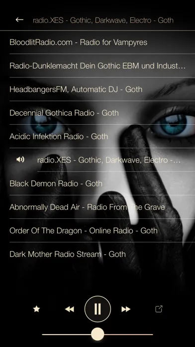 Goth MUSIC Online Radio स्क्रीनशॉट