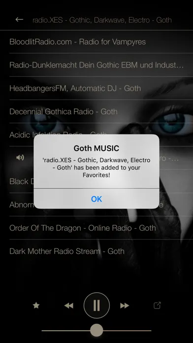 Goth MUSIC Online Radio स्क्रीनशॉट