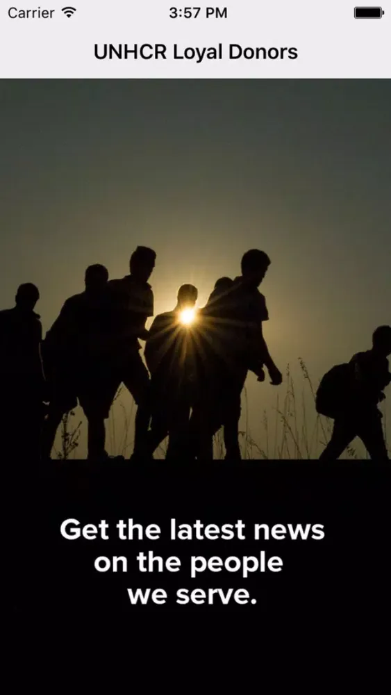 Скриншоты UNHCR PHIL Loyal Donors