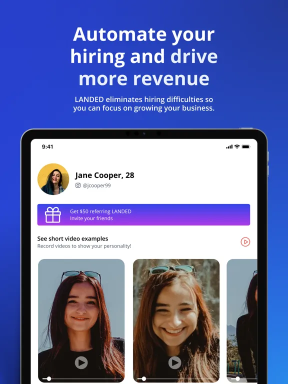 LANDED Employer iPad  سکرین شاٹس