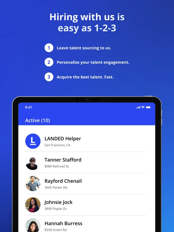 LANDED Employer iPad  سکرین شاٹس