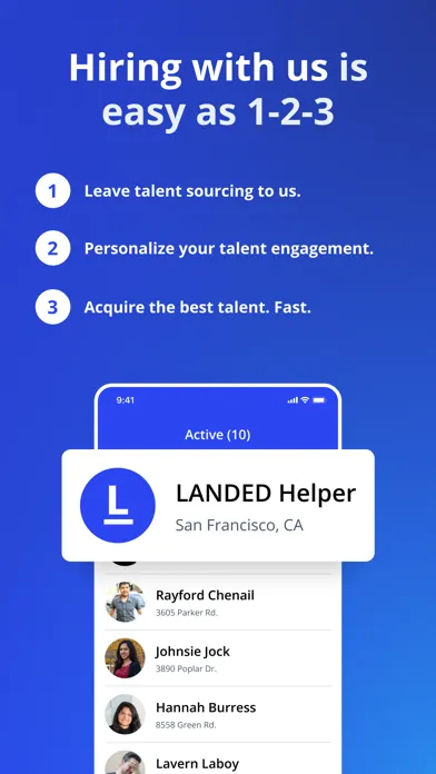 LANDED Employer سکرین شاٹس